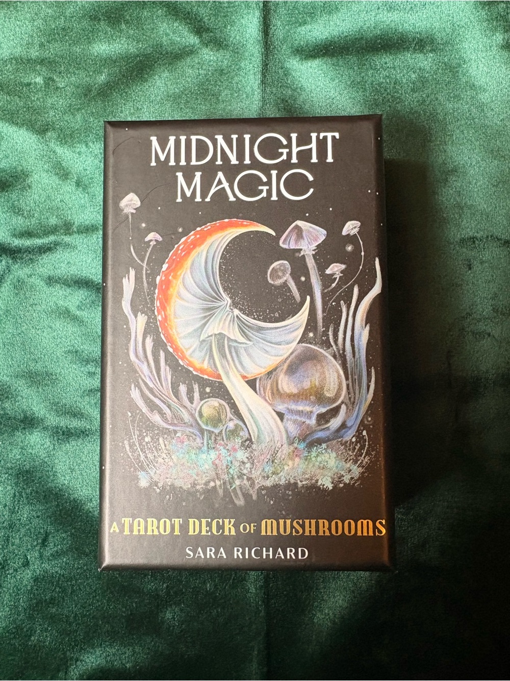 Midnight Magic Tarot Deck of Mushrooms by Sara Richard